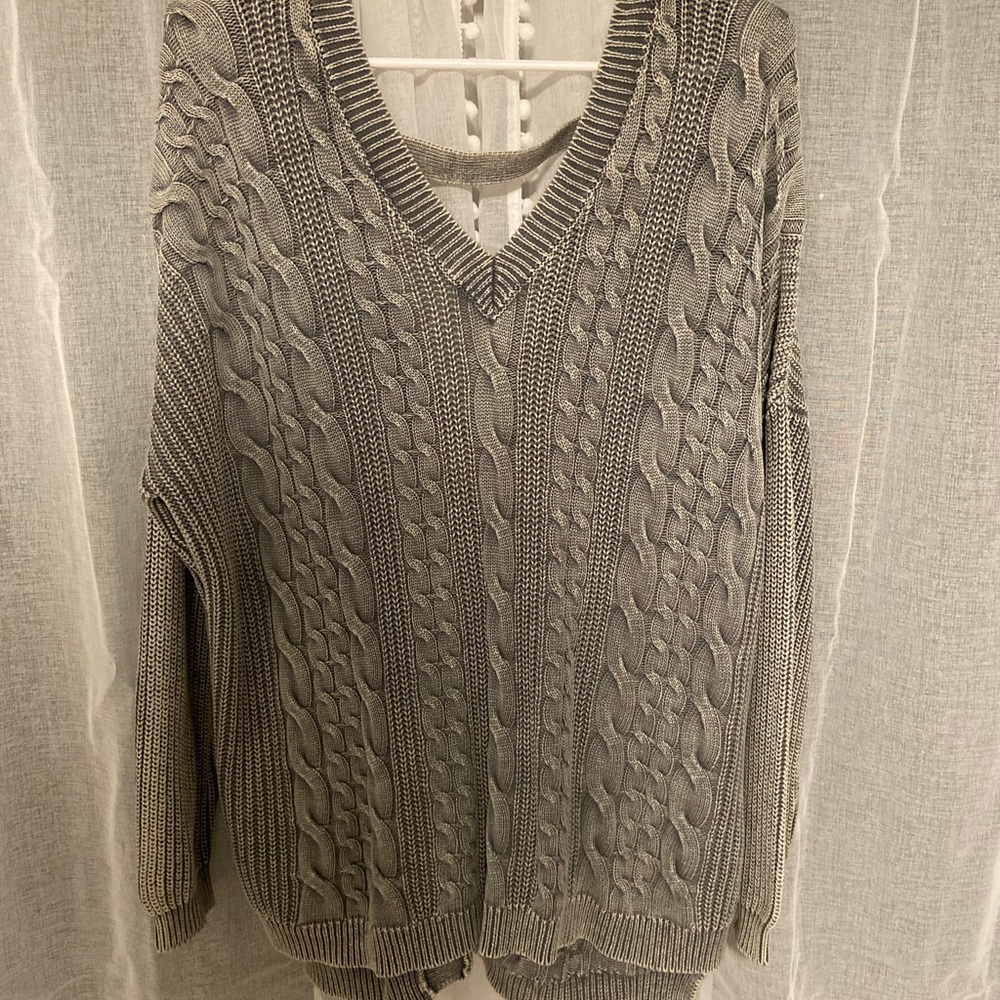Oversized knit sweater